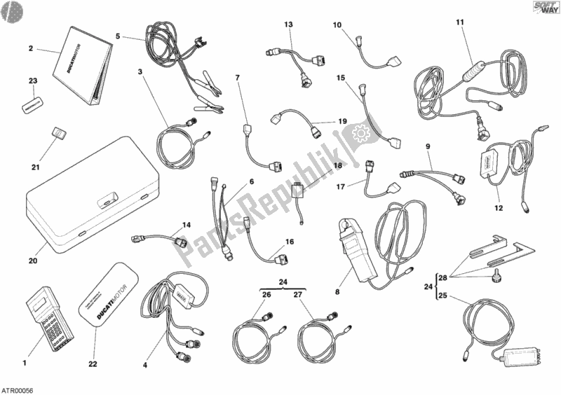 Tutte le parti per il Controllare La Matematica Dello Strumento del Ducati Monster 400 Dark JAP 2005